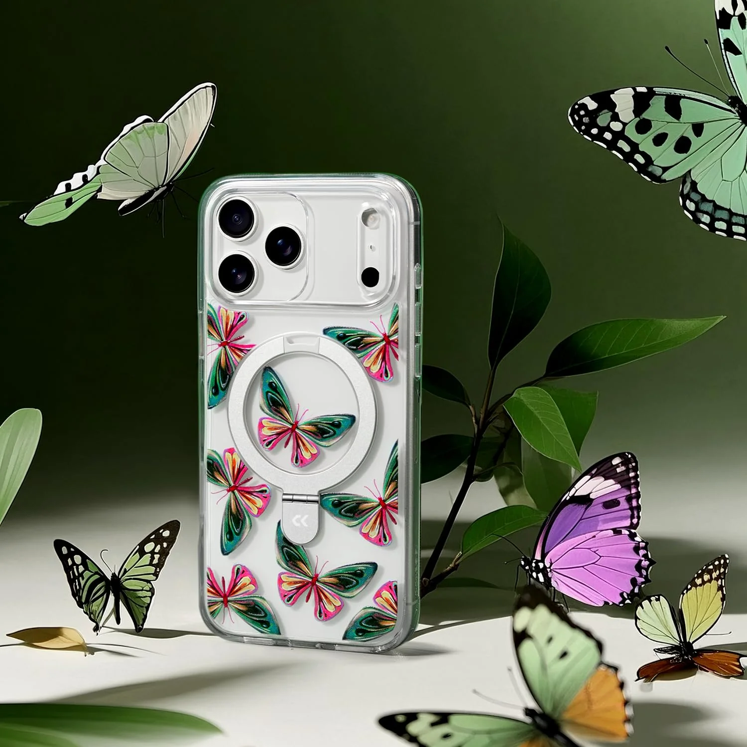Floral Dancing Butterfly Phone Case – Beauty Meets Protection-CASEKOO - Image 4