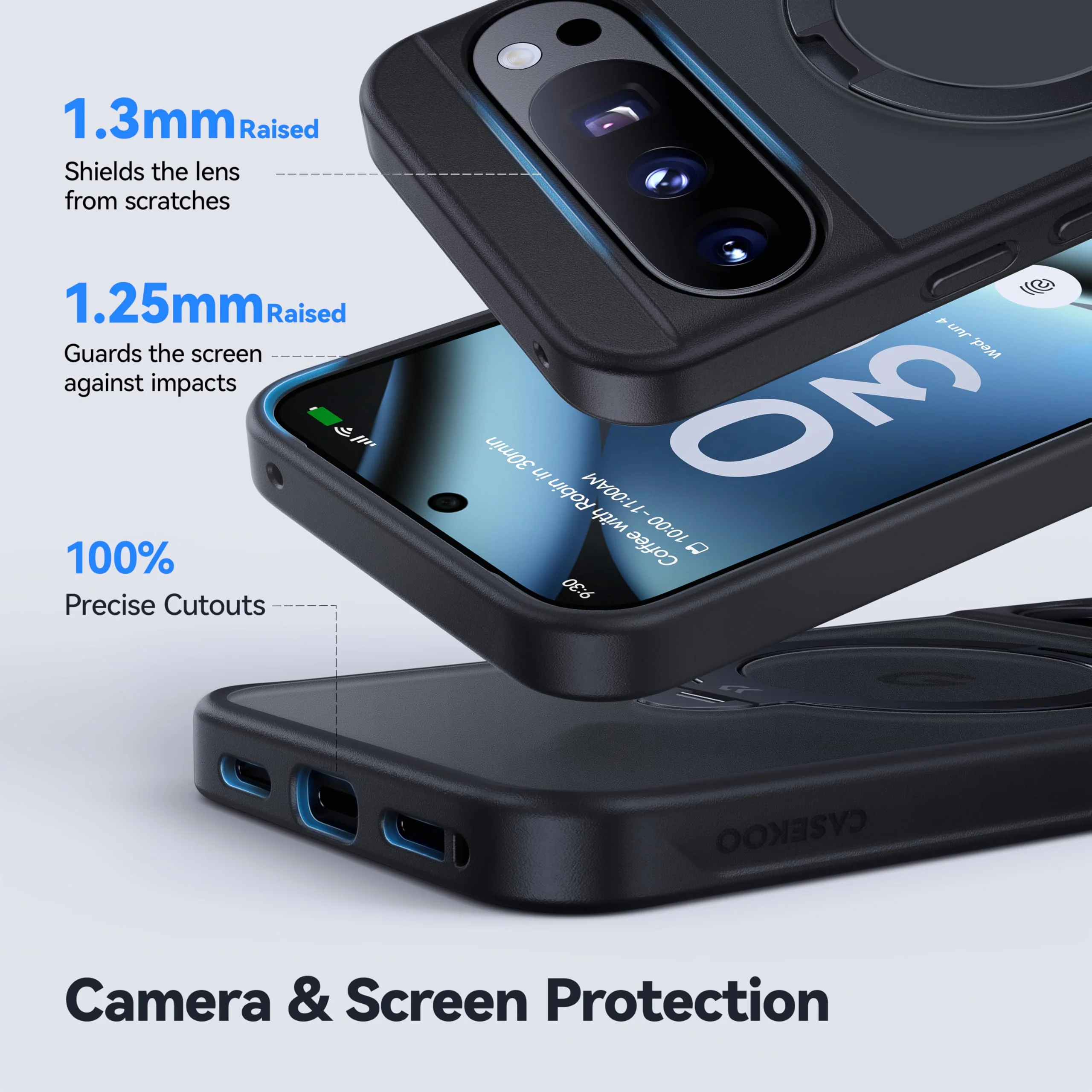 Matte Magic Stand Pro Case for Google Pixel 10 – Sleek Protection-CASEKOO - Image 5