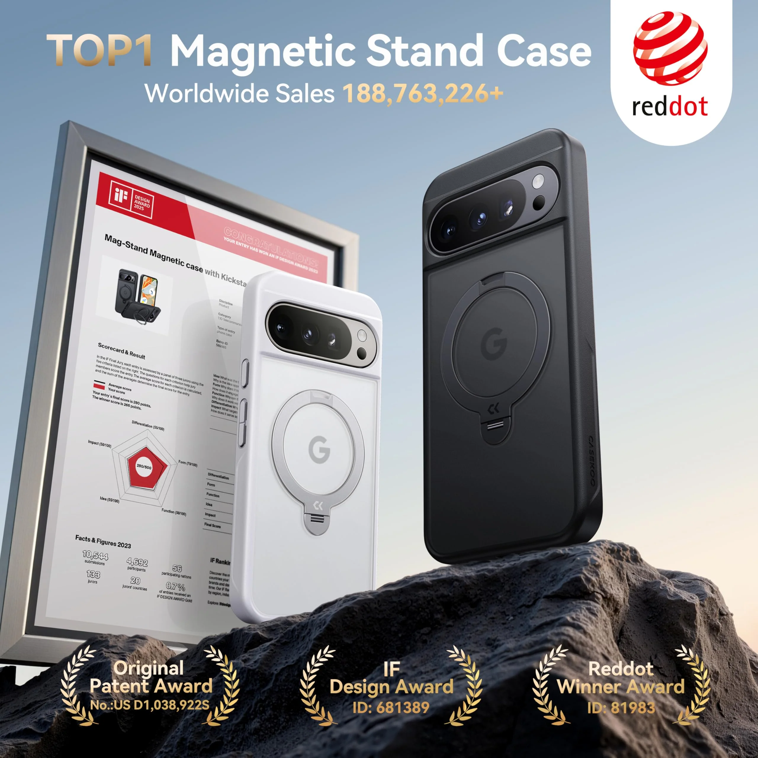 Matte Magic Stand Pro Case for Google Pixel 10 – Sleek Protection-CASEKOO - Image 7