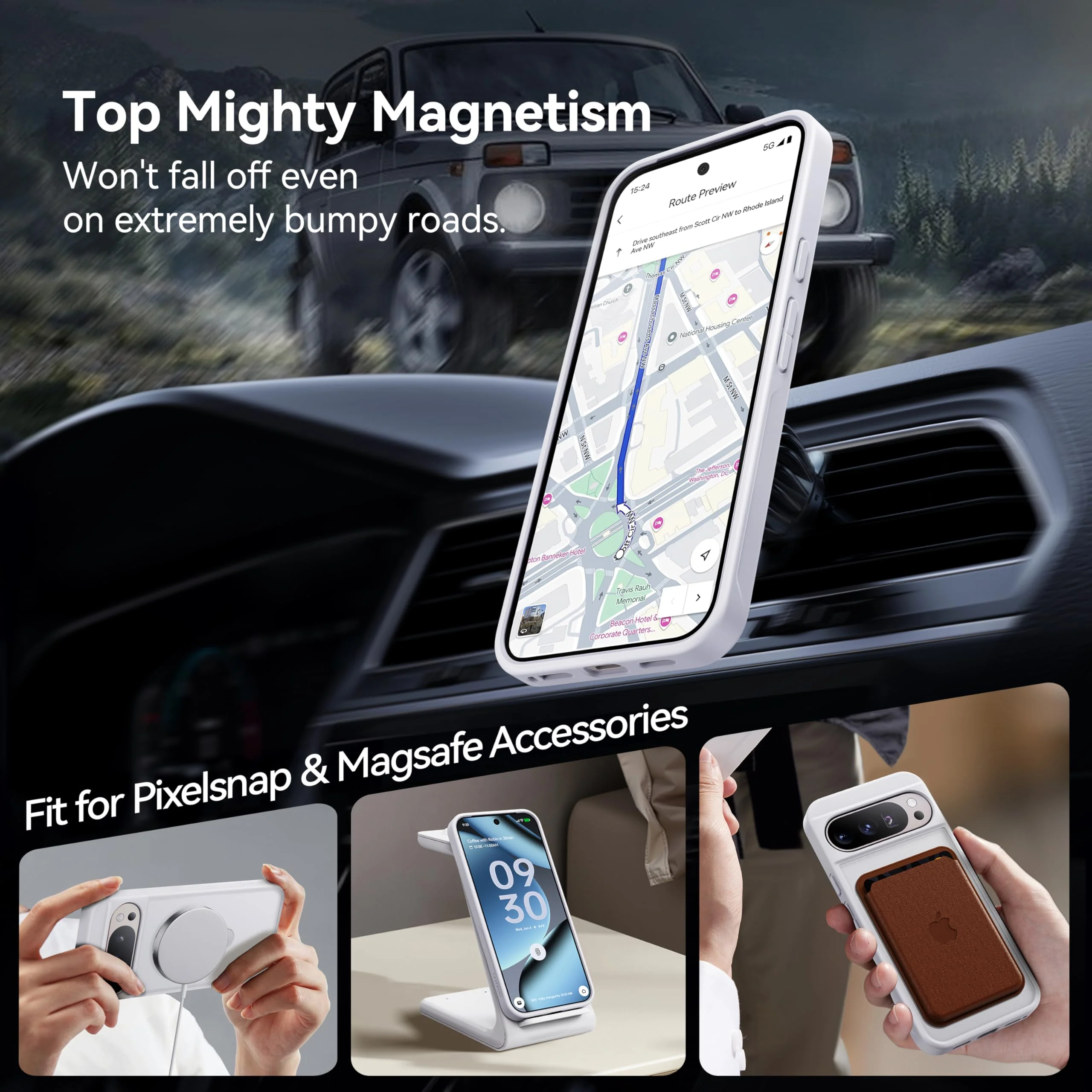Matte Magic Stand Pro Case for Google Pixel 10 – Sleek Protection-CASEKOO - Image 8