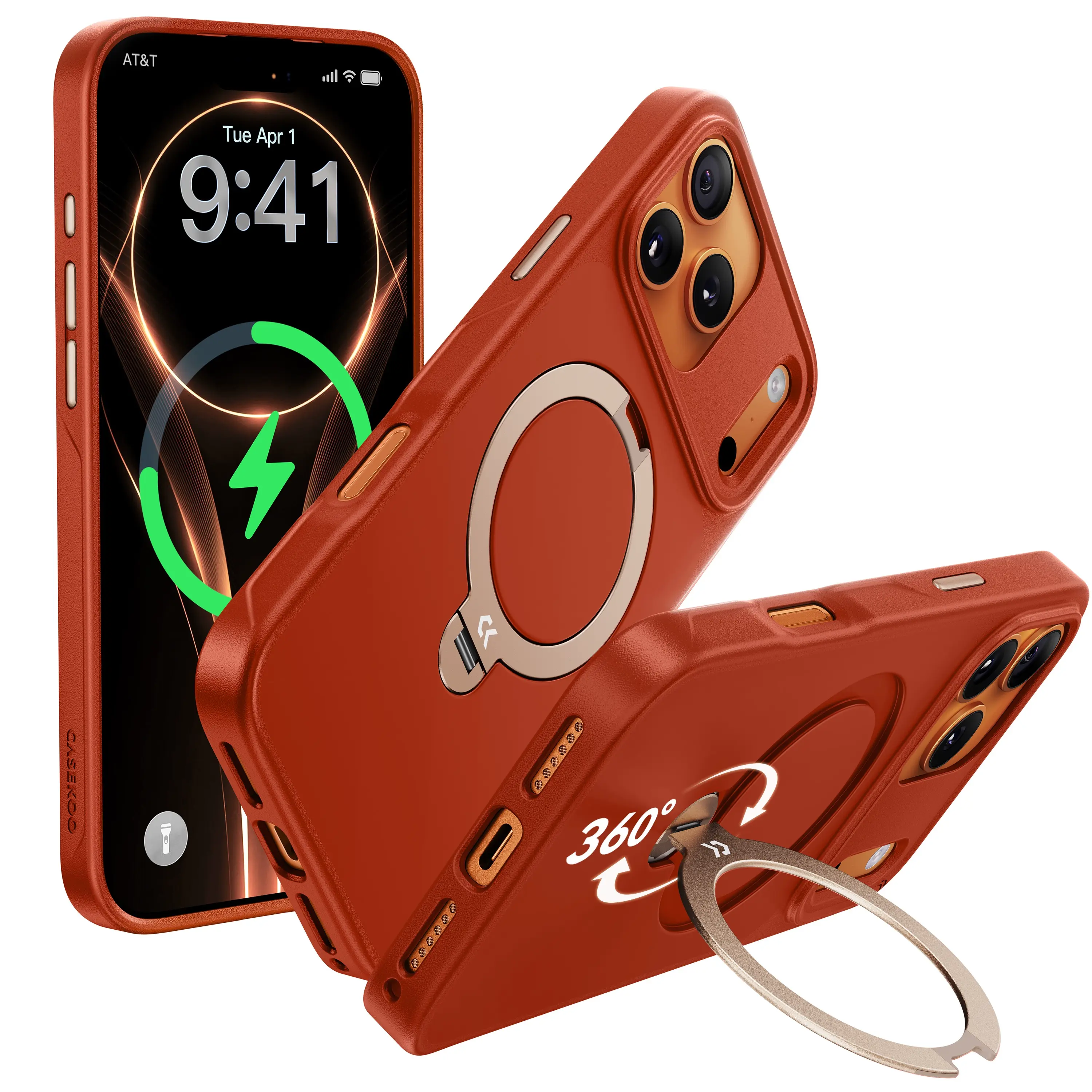 Matte StandKOO Case – Contrast Color Design-CASEKOO - Image 6
