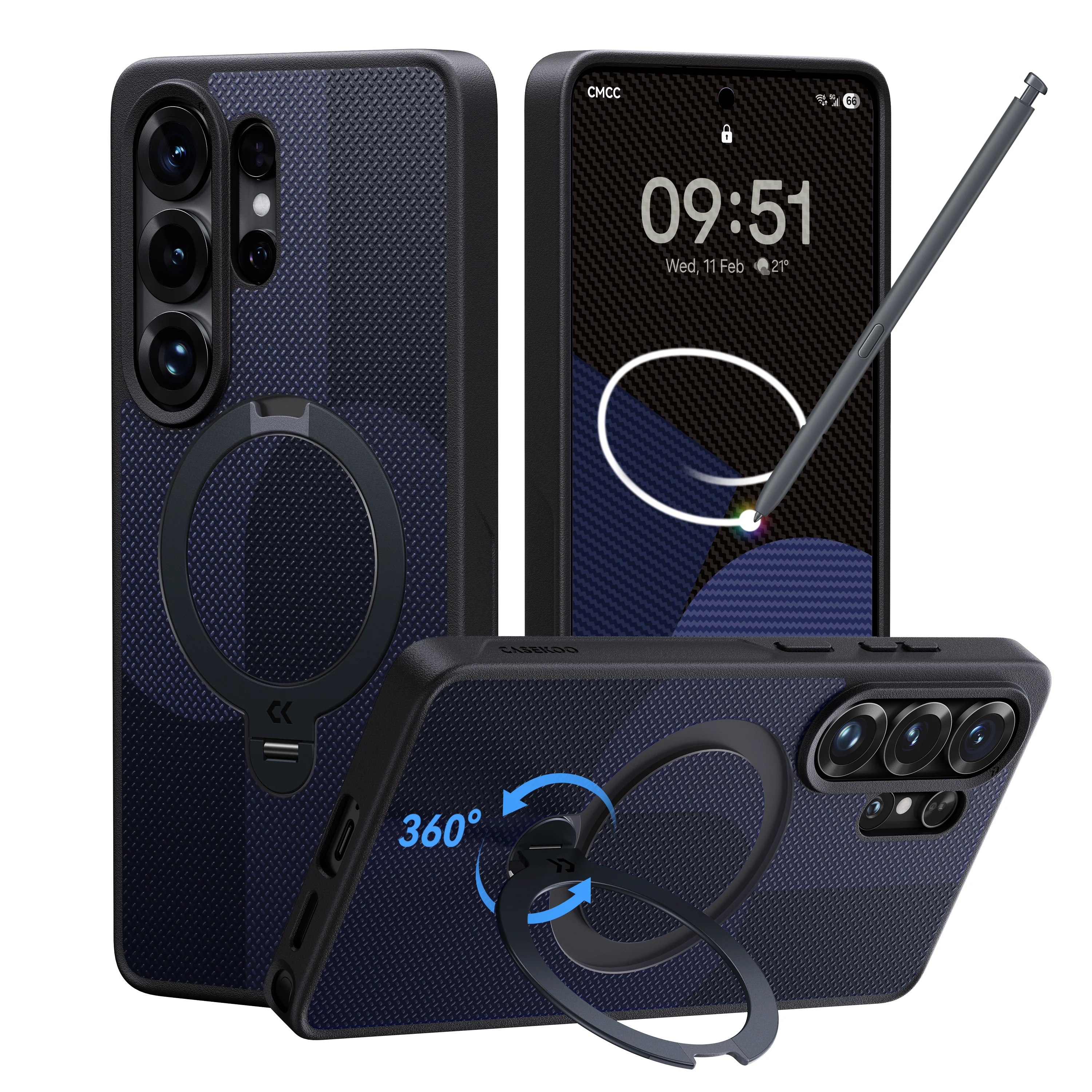 CASEKOO® StandKOO Case for Samsung S26 Ultra – Geometric Design