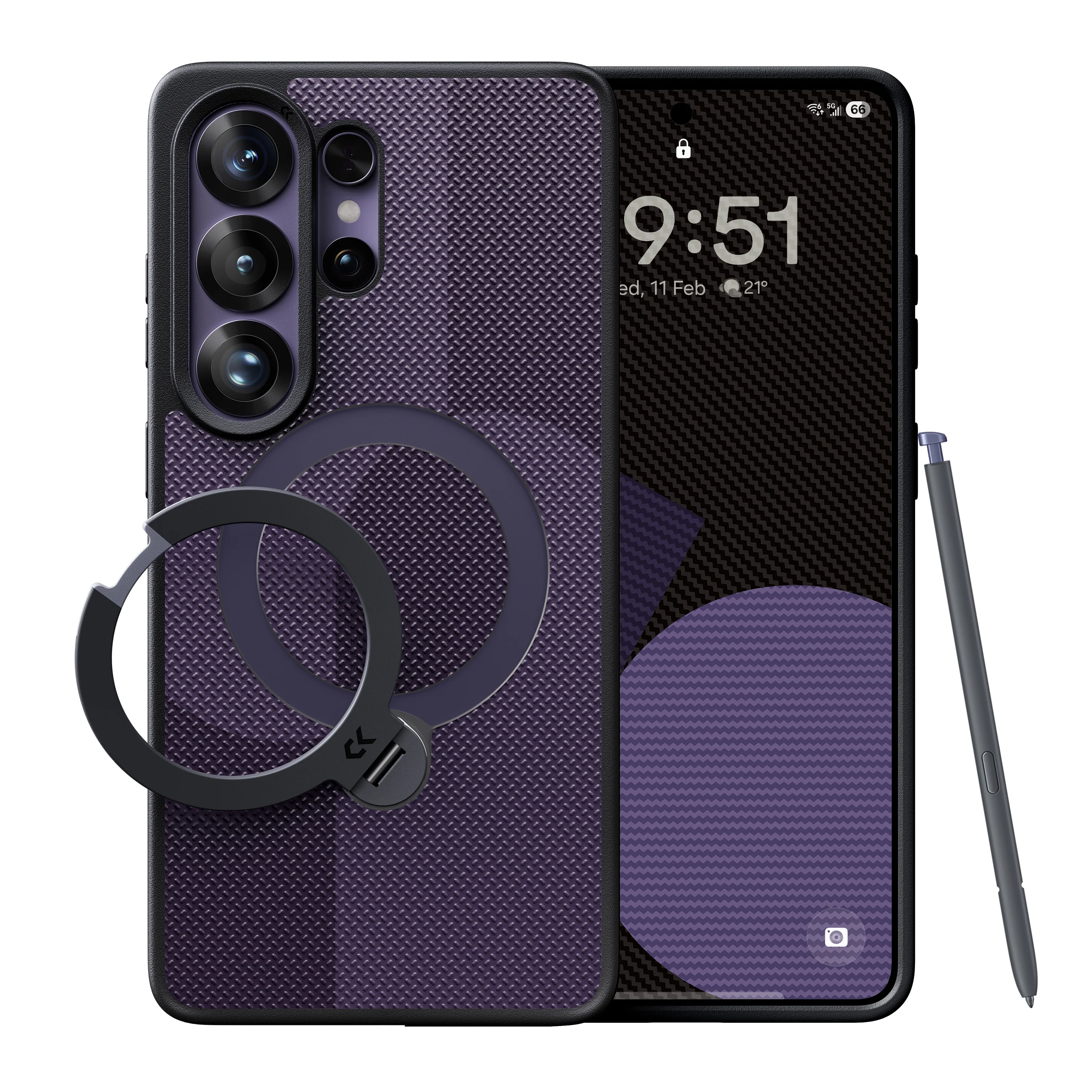 CASEKOO® StandKOO Case for Samsung S26 Ultra – Geometric Design - Image 3