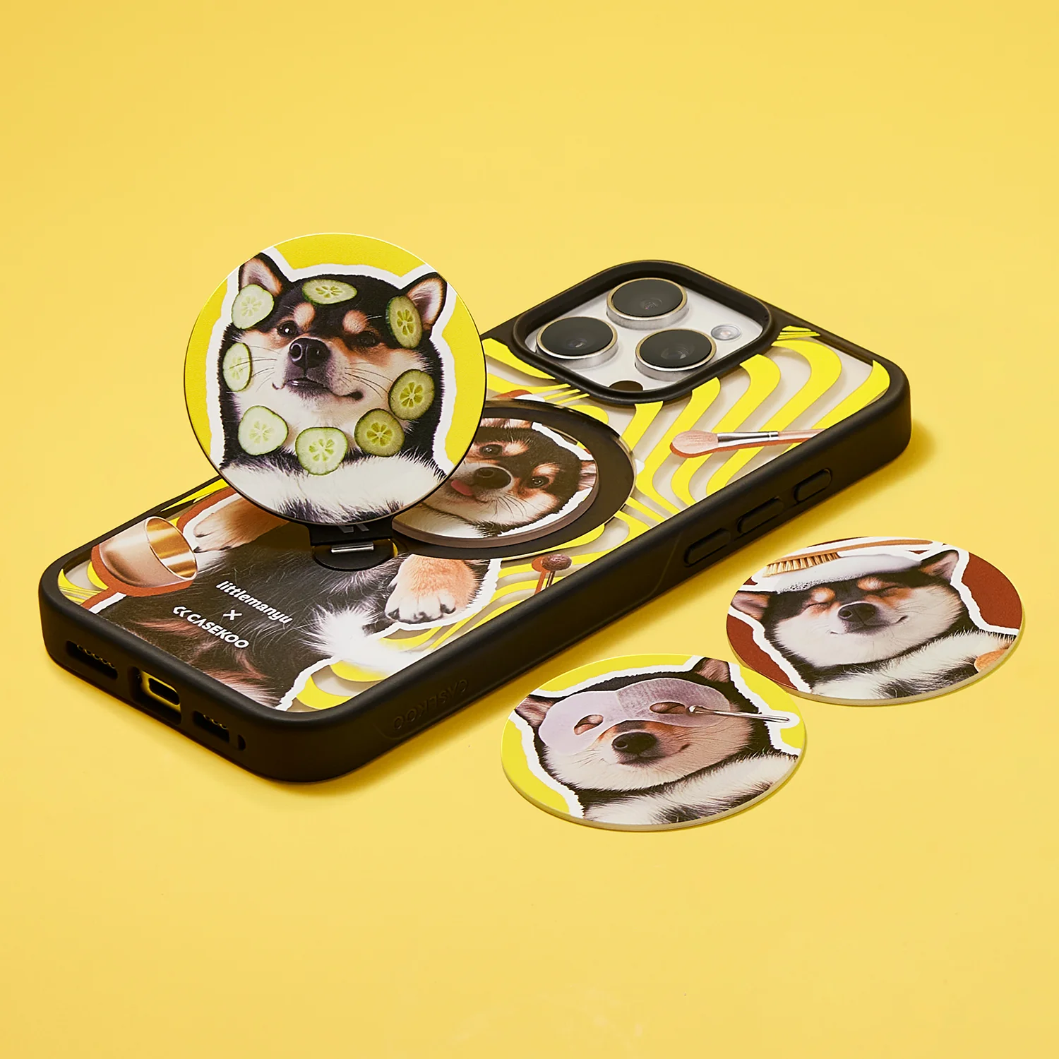 Collab x Manyu Pawfect Chill Time Magic Stand Pro Case Set for iPhone - Image 2