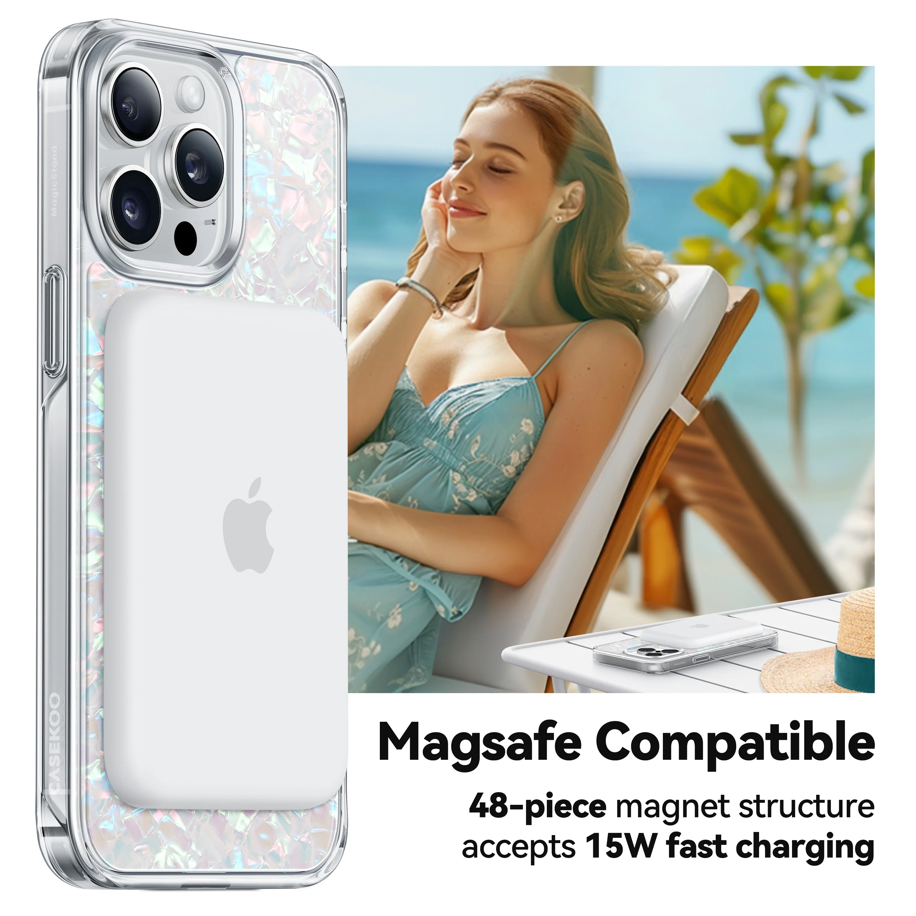 Natural Pearl Magic Stand Case - Image 8