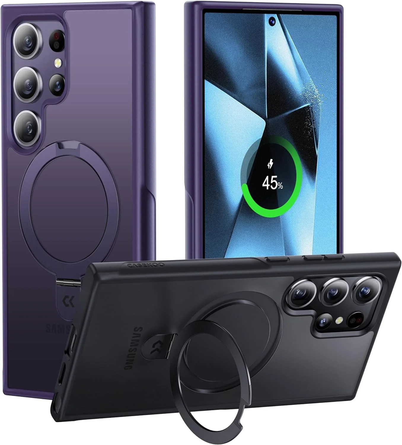 Matte Magic Stand Case for Samsung S25 series - Image 4